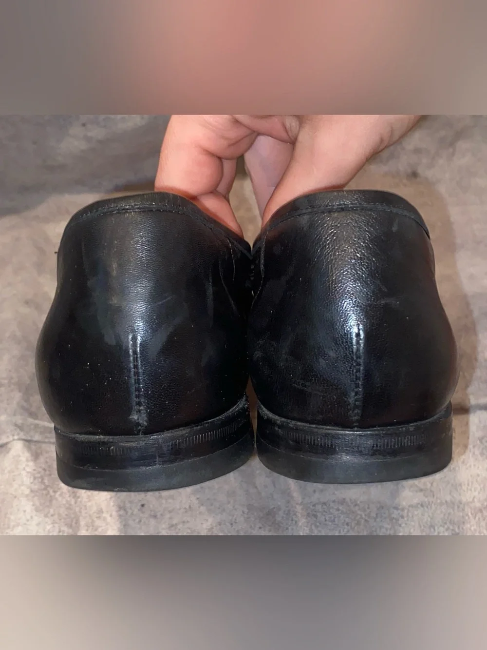 Santoni Tassel Kiltie Lightweight Leather Loafers Shoes Handsewn 9.5 Italy Vntg